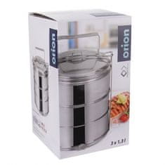 Orion Posoda za hrano 3x1,3 l s pokrovi 120964
