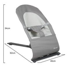 BabyGO ležalnik Fancy Black