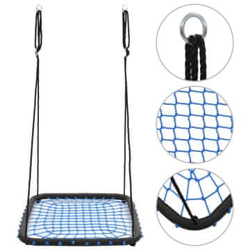 Vidaxl Gugalnica 104x76 cm 200 kg modra
