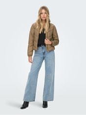Jacqueline de Yong Ženska jakna JDYFINNO 15221646 Beaver Fur LIGHT GOLD ZIP (Velikost L)
