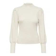 ONLY Ženski pulover ONLKATIA Regular Fit 15232494 White kapa Gray W. MELANGE (Velikost XL)