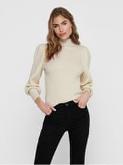 ONLY Ženski pulover ONLKATIA Regular Fit 15232494 White kapa Gray W. MELANGE (Velikost XL)