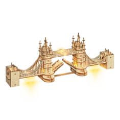 Robotime Lesena 3D sestavljanka Tower Bridge Glowing