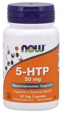 NOW Foods 5-HTP, 50 mg, 30 zeliščnih kapsul