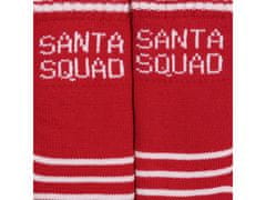 sarcia.eu Debele, podložene rdeče božične nogavice Santa Squad, OEKO TEX
