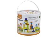 New Classic Toys Leseni bloki za otroke Viga City 75 kosov