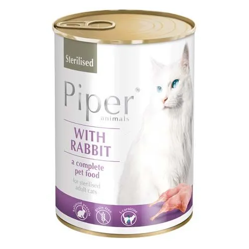 Piper Cat Sterilised zajec 400 g konzerva
