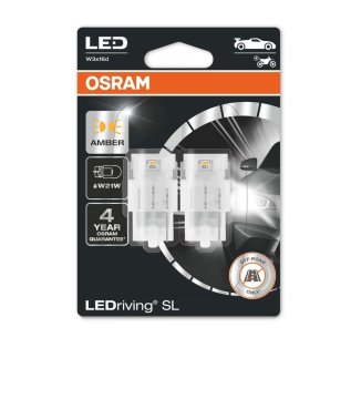 Osram ŽARNICA LED W21W LEDriving SL 12V 1,3W 7505DYP-02B W3x16d BLI2