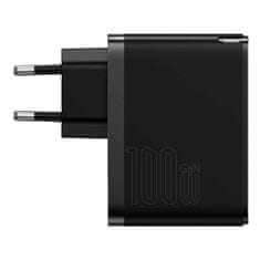 BASEUS CCGP090201 GaN5 Pro polnilec za hitro polnjenje, tip-C+USB, 100 W - odprta embalaža
