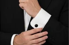 Troli Elegantni črni manšetni gumbi