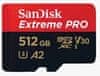 SanDisk Extreme Pro micro SDXC spominska kartica, 512 GB + adapter