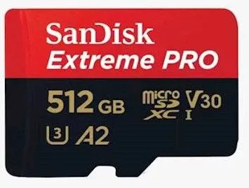 Extreme Pro SDXC micro spominska kartica, 512 GB, + adapter