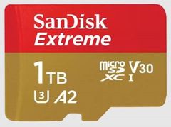 SanDisk Extreme micro SDXC spominska kartica, 1 TB, U3, V30, C10 + SD adapter