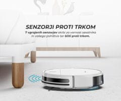 Mamibot ProVac Titan 2 robotski sesalnik, 3v1 hibrid, 1100 Pa, WiFi, bel