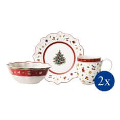 Villeroy & Boch Božični komplet za zajtrk za 2 osebi TOY'S DELIGHT, bel