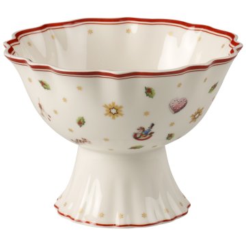 Villeroy & Boch Božična skleda na nogi TOY'S DELIGHT