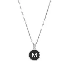 Troli Originalna jeklena ogrlica s črko M