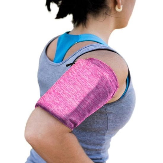 MG Elastic Armband tekaški etui za telefon L, roza