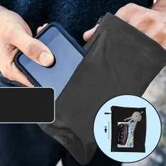 MG Elastic Armband tekaški etui za telefon XL, črna