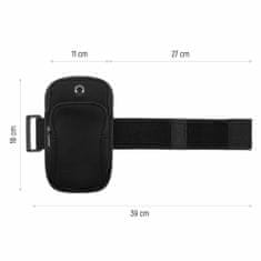 MG Running Armband tekaški etui za telefon, črna