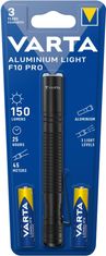 Varta Aluminium Light F10 Pro ročna svetilka, 175 lm, črnap
