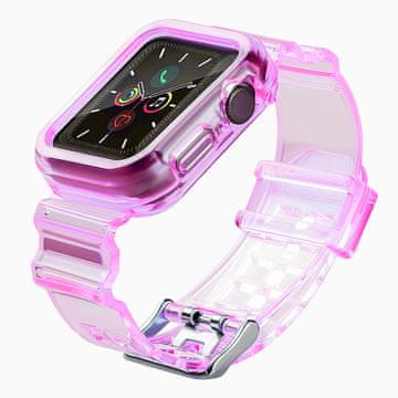 HURTEL Hurtel silikonski pašček za Apple Watch 42mm - rdeča