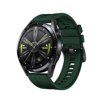 slomart silikonski pašček Strap One za Huawei Watch GT 3 46 mm, temno zelen