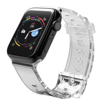 HURTEL Silikonski pašček Strap Light za Apple Watch 42/44mm - črna