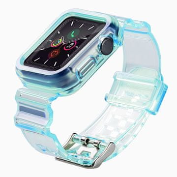 HURTEL Hurtel silikonski pašček za Apple Watch 42mm - modra