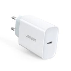 Ugreen  usb type c pd 30w stenski polnilnik z usb type c kablom 2m bel (cd127)