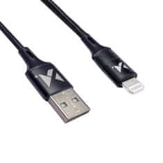 WOZINSKY USB kabel za iPhone Lightning 2,4 A, 1 m, črn