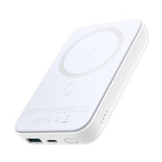 shumee Mini Power Bank 10000 mAh magnetna s QC PD USB USB-C polnilnikom, bela