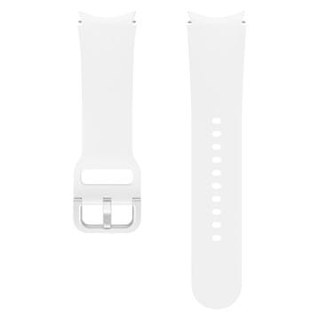 Samsung športna elastična zapestnica za samsung galaxy watch 4/4 classic / 5/5 pro (s / m) bela (et-sfr90swegeu)