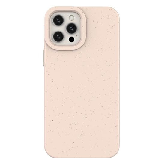 slomart Eco Case ohišje za iPhone 12 Pro silikonski ovitek za telefon roza barve