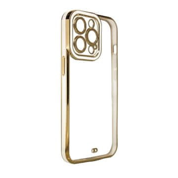 slomart modni ovitek za samsung galaxy a52s 5g / a52 5g / a52 4g gold frame gel cover bel
