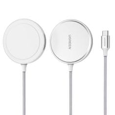 Ugreen brezžični polnilnik 15w magsafe srebrn (80661 cd284)