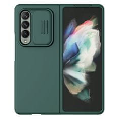 Nillkin camshield silky silicone case ovitek s pokrovom za kamero za samsung galaxy z fold 3 zelen