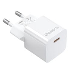 Choetech 20W omrežni polnilec USB tipa C, bel