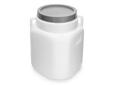 Sterk Sod 30L plastični kvadratni sod s širokim vratom, atest bela/modra