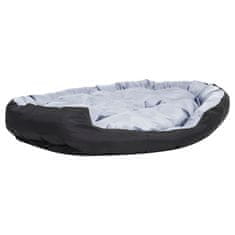 Vidaxl Pasja blazina dvostranska in pralna siva in črna 150x120x25 cm