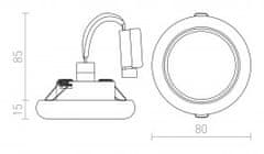 Rendl Lighting vgradna svetilka ESTA, 1xGU10