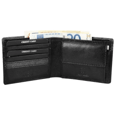 TOŠN Moška denarnica Leonardo Vernelli DUOC Črna