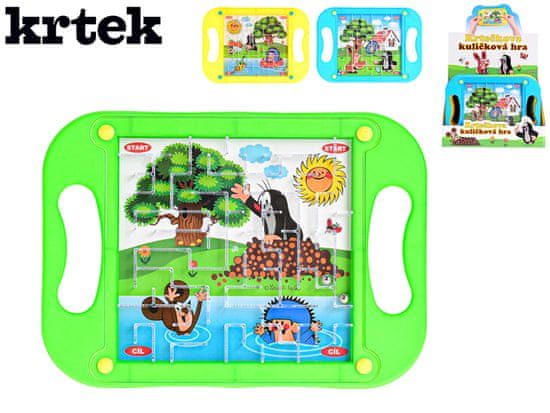 Wiky Plastična sestavljanka z žogo Krtek 20x15cm - mešanica barv