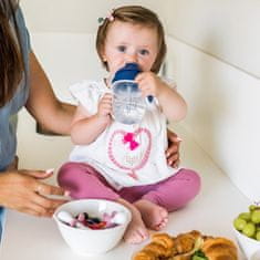 BabyOno Žlica in vilice z etuijem roza 12m+