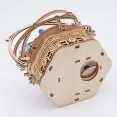 Robotime Rokr 3D lesena sestavljanka Zvezdnata noč (glasbena skrinjica) 84 kosov