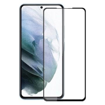 MG Hard Full Glue zaščitno steklo za Samsung Galaxy S22, črna