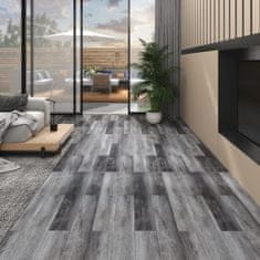 Vidaxl PVC talne plošče 5,02 m² 2 mm samolepilne svetleče sive