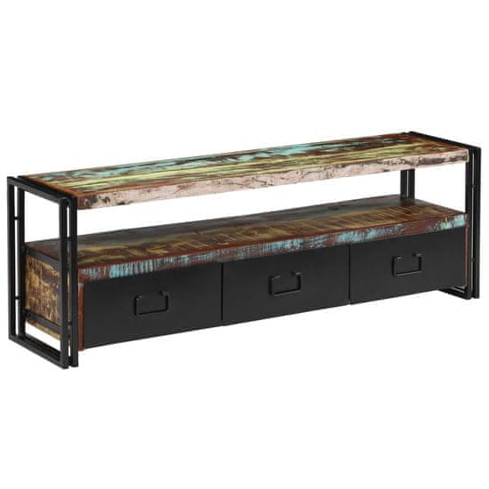 Vidaxl TV omarica iz trdnega predelanega lesa 120x30x40 cm
