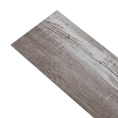 Vidaxl PVC talne plošče 5,26 m2 2 mm mat rjava barva lesa