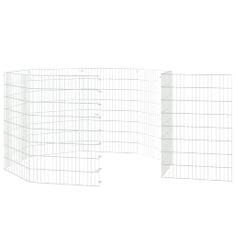 Vidaxl 8-delna ograda za zajce 54x80 cm pocinkano železo